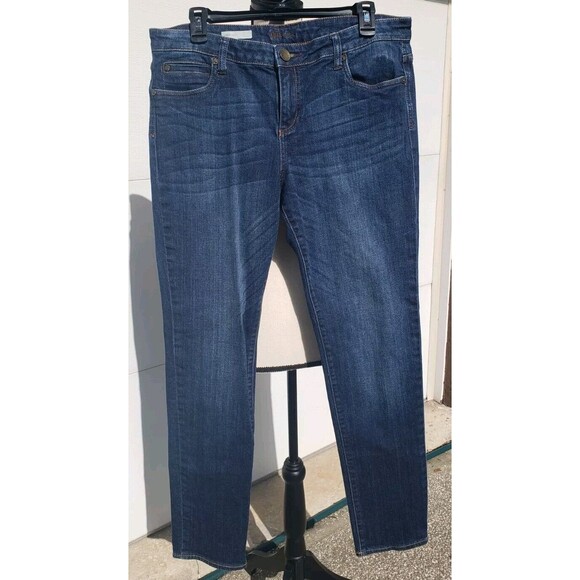 Kut from the Kloth Denim - Kut From The Kloth Women's Diana Skinny Jeans Dark Wash Size 12 Blue Denim